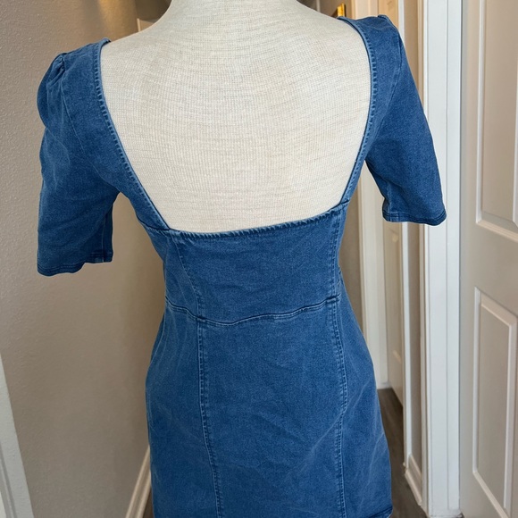 Kittenish Capri Corset Denim Jean Dress Medium - Picture 9 of 13